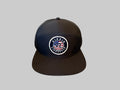 RL USA Circle Black 7 Panel Performance Hat