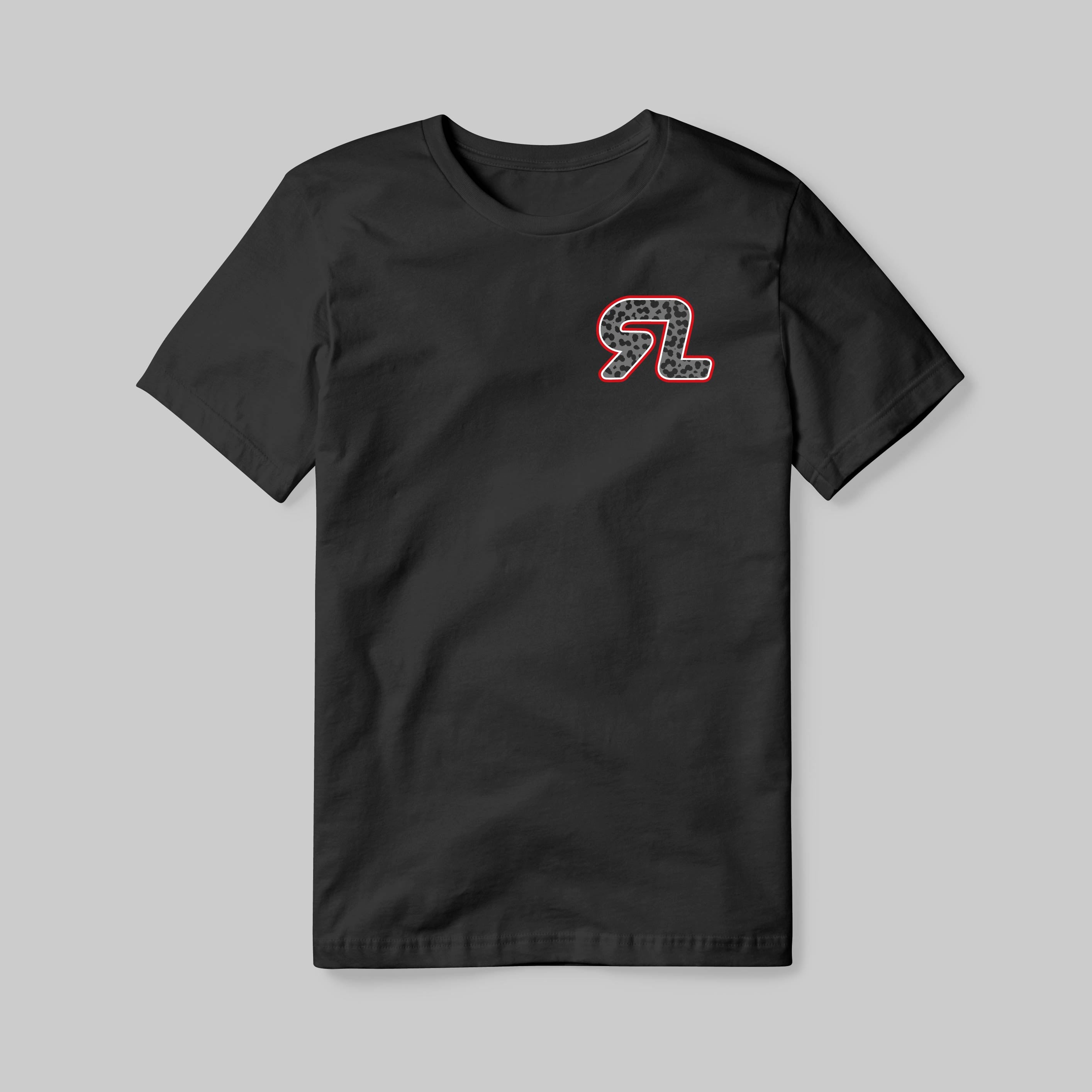 RL Cheetah Print Black T Shirt