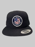 RL USA Circle Black Snapback Hat