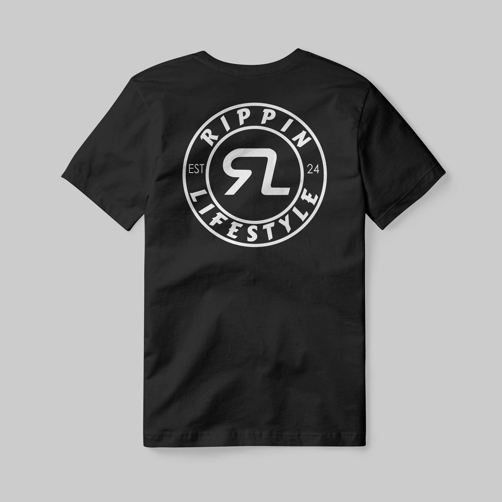 RL OG Circle Black Tee