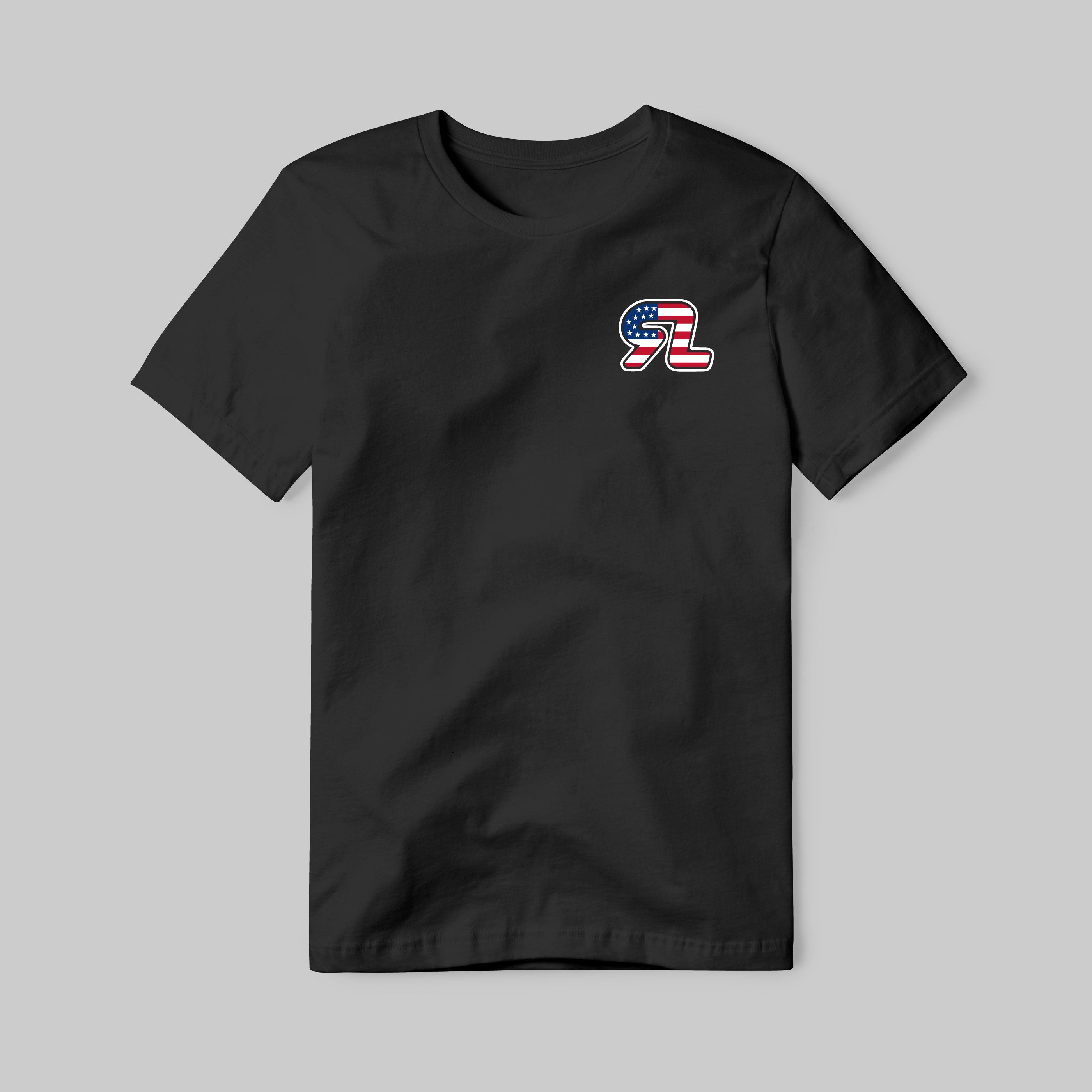 RL USA Circle Black Tee